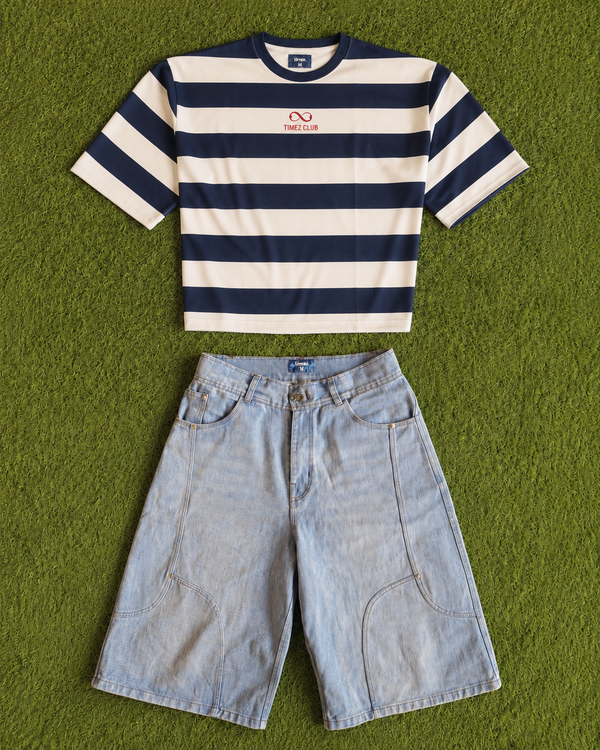 NAVY STRIPE LOOK